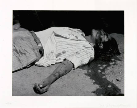 Obrero en huelga, asesinado [Striking Worker, Murdered], from Fifteen Photographs by Manuel Álvarez  Bravo, 1974