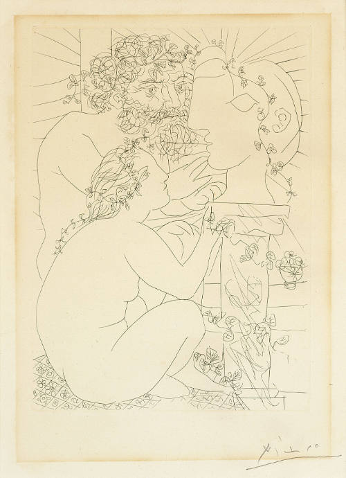 Sculptor and Model, plate 39 from Suite Vollard