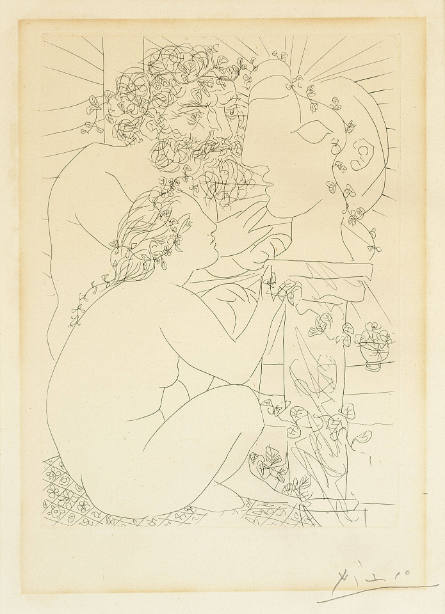 Sculptor and Model, plate 39 from Suite Vollard