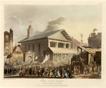 Covent Garden Market, from Microcosm of London