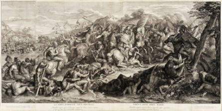 Alexander, Having Passed Granique, Attacks the Persians, from the Triumphs of Alexander the Great, after Charles Le Brun