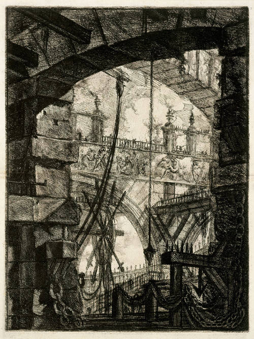 The Grand Piazza, plate IV from Carceri d'invenzione [Imaginary Prisons]