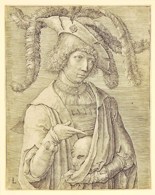 Young Man with a Skull