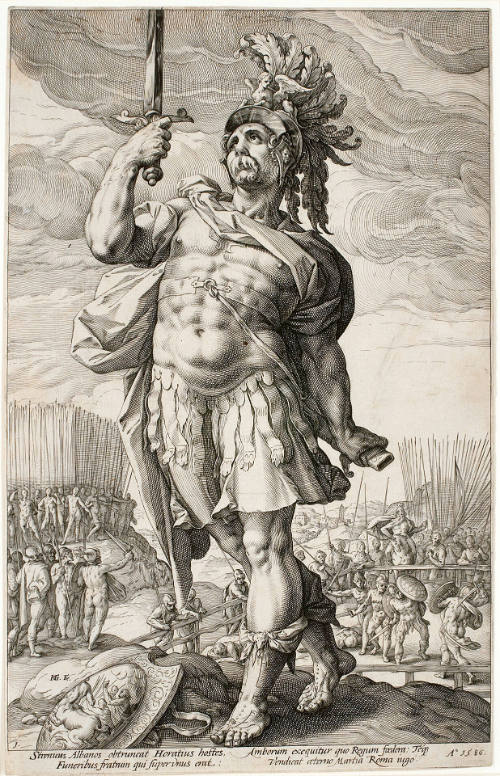 Publius Horatius, plate 1 from The Roman Heroes