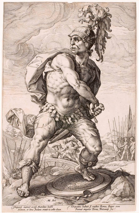 Titus Manlius Torquatus, plate 5 from The Roman Heroes