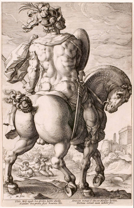 Titus Manlius, plate 7 from The Roman Heroes