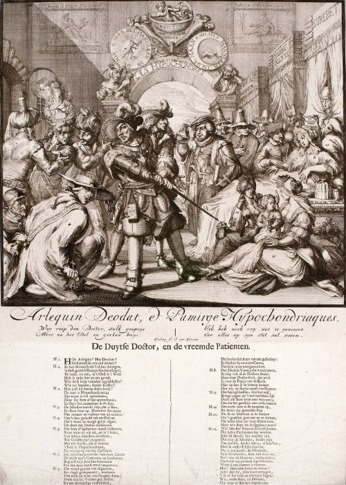 Arlequin Deodat, et Pamirge Hypochondriaques/De Duytse Doctor, en de vreemde Patienten [The German Doctor and the Strange Patients]