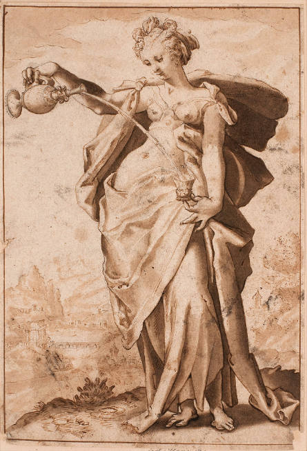 Temperance, after Hendrick Goltzius