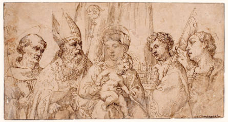 Madonna and Child with Saints Anthony of Padua, Prosdocimo, Daniele, and Giustina