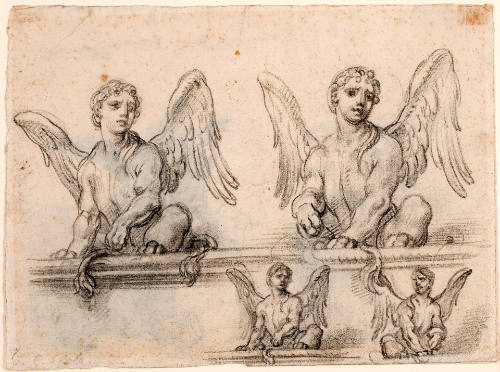 Studies of a Sphinx (recto), and Studies for the Liberation of Saint Peter (verso)