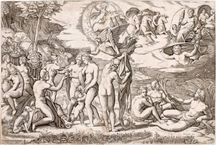 Judgment of Paris, after Raphael