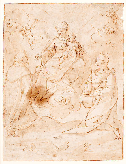 The Madonna and Child with Saint John and Another Saint