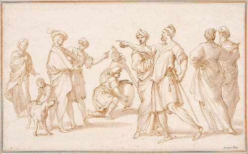 Group of Figures in Contemporary Dress