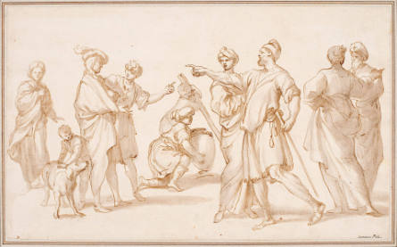 Group of Figures in Contemporary Dress