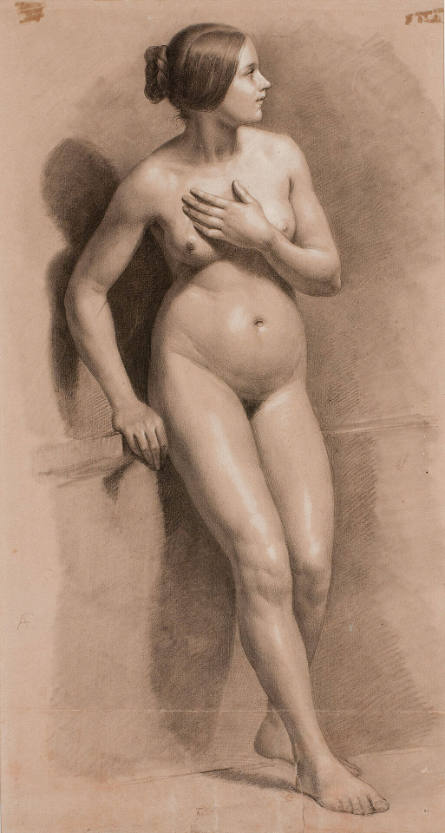 A Female Nude (recto and verso)