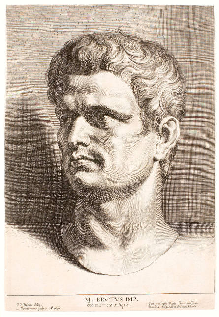Brutus, plate 10 from Twelve Famous Greek and Roman Men, after Peter Paul Rubens, after the Antique