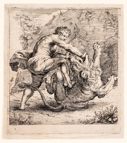 Samson Killing the Lion, after Peter Paul Rubens