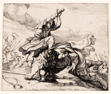 David Beheading Goliath, after Peter Paul Rubens