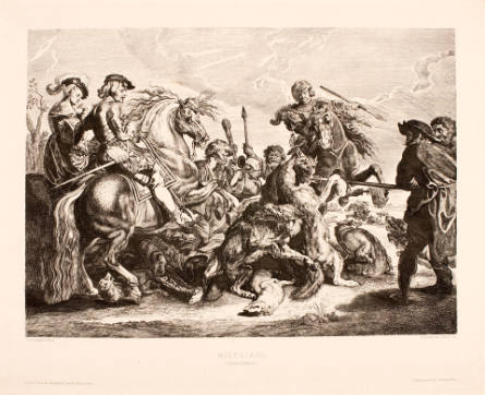 Wolf Hunt, c. 1620, after Peter Paul Rubens