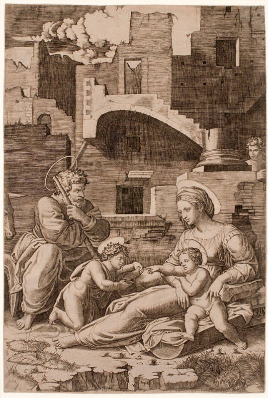 Holy Family with the Young Saint John the Baptist, called Virgin with the Long Thigh, after Raphael