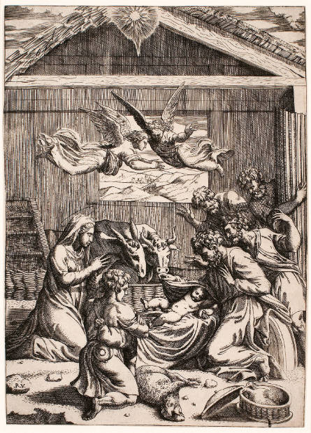 Adoration of the Shepherds, after Raphael or Giulio Romano