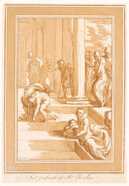 Pool of Bethesda, from Celeberrimi Francisi Mazzola Parmensis Graphides [Famous Drawings by Francesco Mazzola of Parma], after Parmigianino