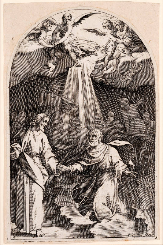 Jésus et St. Pierre sur les eaux [Jesus and St. Peter on the Water], 1st plate, from Les Tableaux de Rome [The Paintings of Rome]