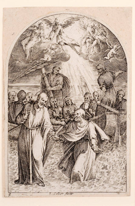 Jésus et St. Pierre sur les eaux [Jesus and St. Peter on the Water], 2nd plate, from Les Tableaux de Rome [The Paintings of Rome]