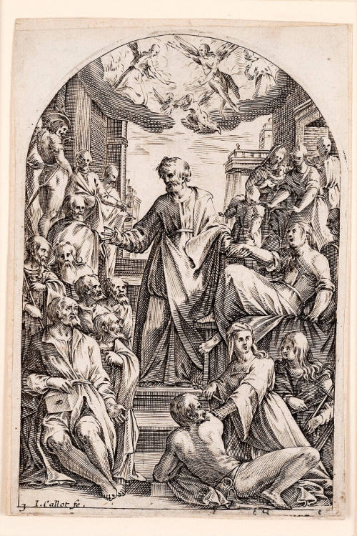St. Pierre ressuscitant Tabithe [St. Peter Resurrecting Tabitha], from Les Tableaux de Rome [The Paintings of Rome]