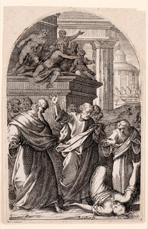 Saphire punie de mort [Saphire Punished by Death], from Les Tableaux de Rome [The Paintings of Rome]
