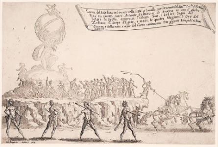 Le Char du soleil [The Chariot of the Sun], from Guerre de beauté [War of Beauty], after Giulio Parigi
