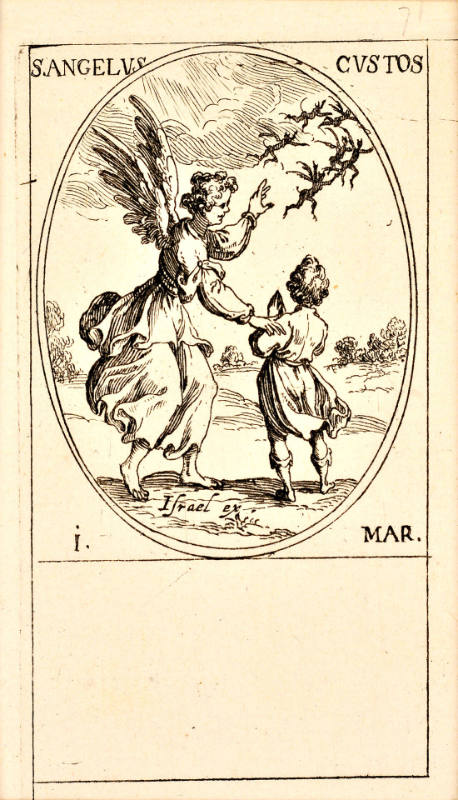 S. Angelus, plate 18 from Les Images des saints [Images of Saints]