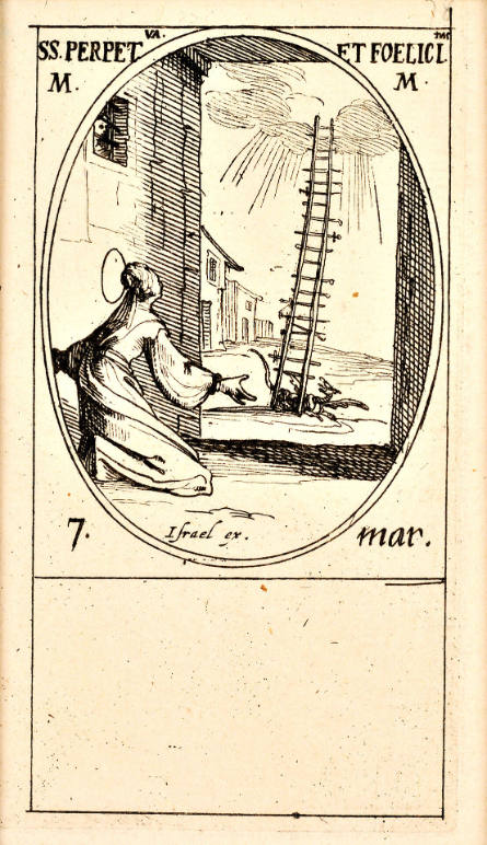 Ss. Perpetua et Félicité, plate 19 from Les Images des saints [Images of Saints]