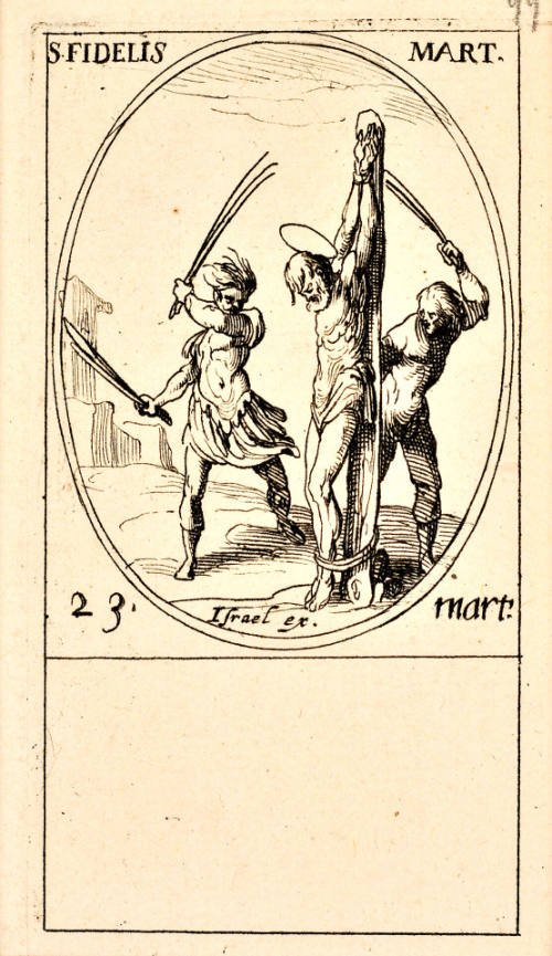 S. Fidèle [St. Fidelis], plate 25 from Les Images des saints [Images of Saints