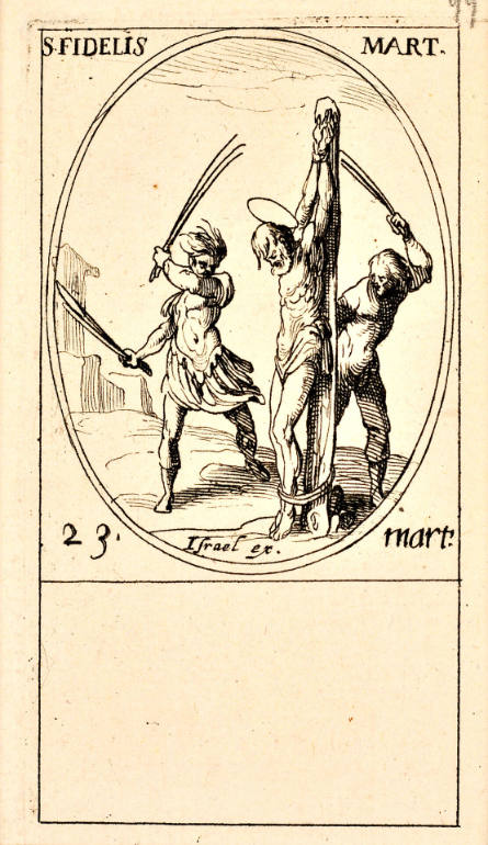 S. Fidèle [St. Fidelis], plate 25 from Les Images des saints [Images of Saints