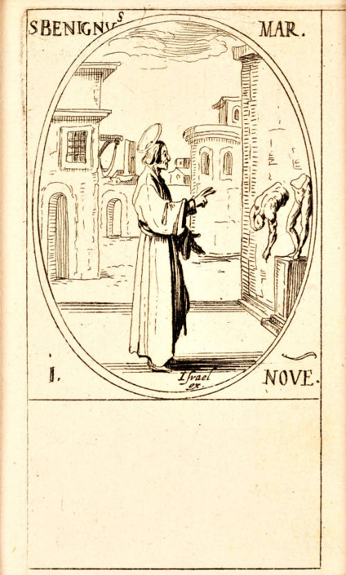 S. Bénigne [St. Beningus], plate 98 from Les Images des saints [Images of Saints]