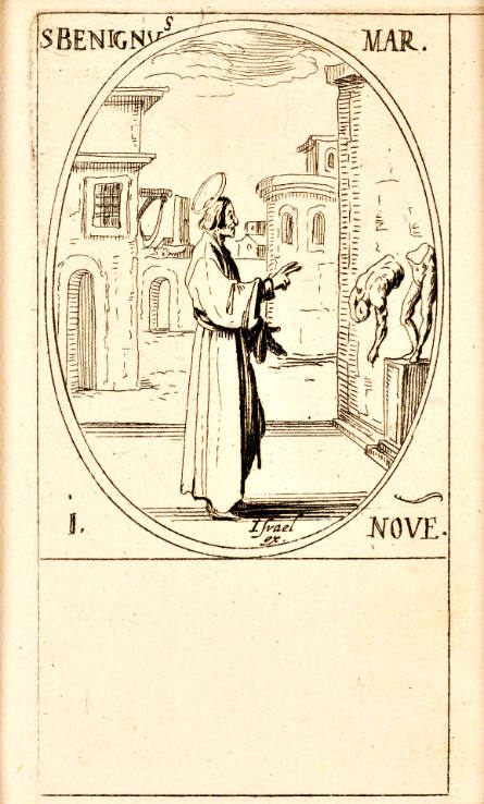 S. Bénigne [St. Beningus], plate 98 from Les Images des saints [Images of Saints]