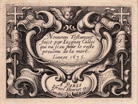 Frontispiece to Jacques Callot, Le Nouveau Testament [The New Testament]
