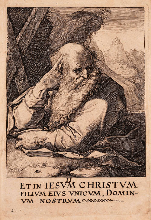 St. Andrew, plate 2 from Christ, the Twelve Apostles and Saint Paul