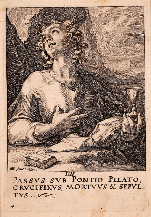 St John, plate 4 from Christ, the Twelve Apostles and Saint Paul