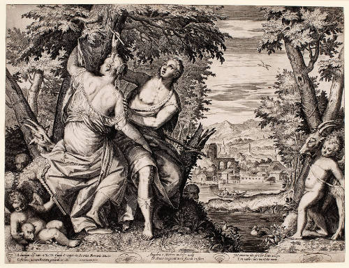 Angelica and Medoro, after Carlo Caliari