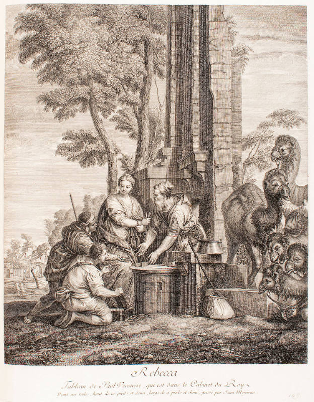 Rebecca at the Well, after Paolo Veronese, plate 149 from the Recueil d’estampes d’après les plus beaux tableaux et d’après les plus beaux dessins qui sont en France [Collection of Prints after the Most Beautiful Paintings and Drawings in France](the Cabi