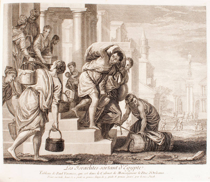 Israelites Leaving Egypt, after Paolo Veronese, plate 153 from the Recueil d’estampes d’après les plus beaux tableaux et d’après les plus beaux dessins qui sont en France [Collection of Prints after the Most Beautiful Paintings and Drawings in France](the