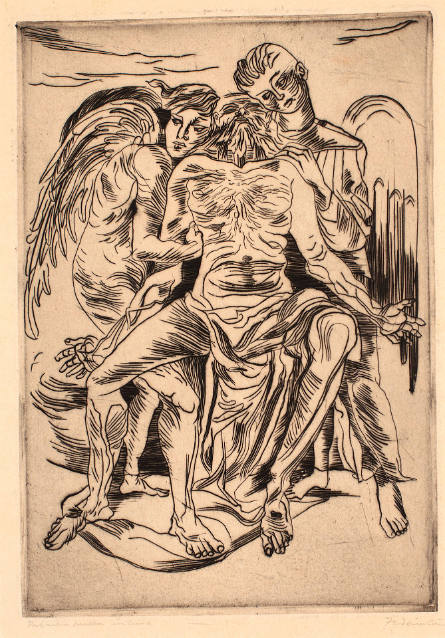 Christ Between Two Angels