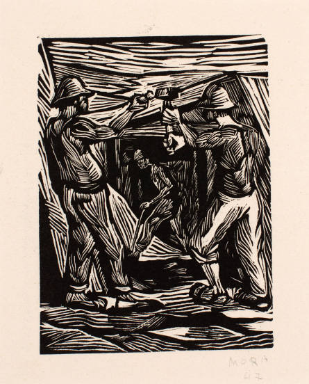 Untitled (three miners at work), from Las minas