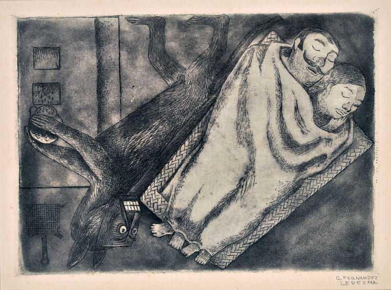 Couple Sleeping on a Mat