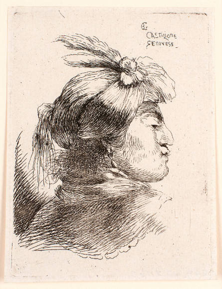 Head of a Man Facing to the Right, from the Small Heads with Oriental Headdresses