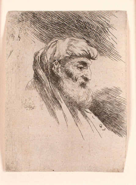 Old Man with a Beard Facing to the Right, from the Small Heads with Oriental Headdresses