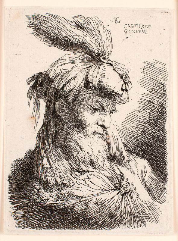 Head of an Old Man with a Turban Facing to the Right, from the Small Heads with Oriental Headdresses