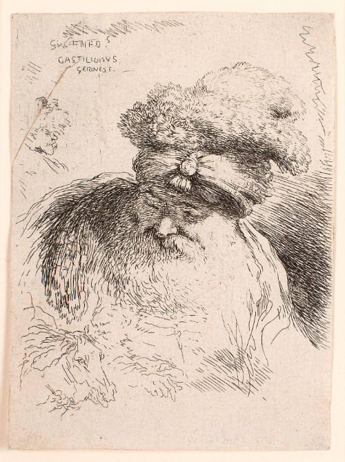 Head of an Old Man with a Beard and Turban, from the Small Heads with Oriental Headdresses